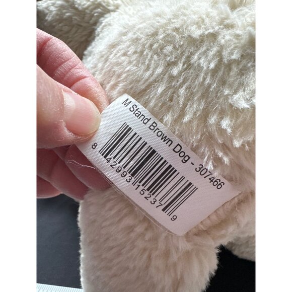 Puppy Luv Plush Pug Dog Stuffed Animal Toy 12" Beige/Brown With Heart Bow Walmar - Picture 9 of 9